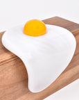 Runny Egg Glass Sculpture