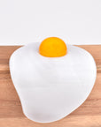 Runny Egg Glass Sculpture