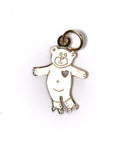 14kt Gold Charm • Roller Skate Teddy