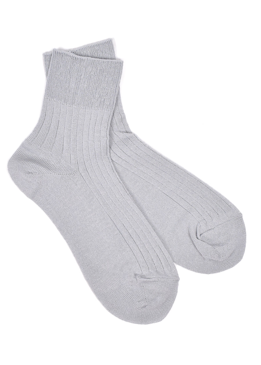 Linen Rib Ankle Socks