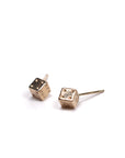 Stud Earring • Dice 14k yellow gold