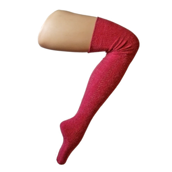 Thigh High Socks • Light Weight Knit Angora