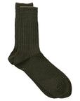 Women's Crew Socks • Linen Ribbed