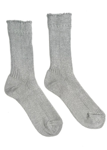 Linen Mid Calf Socks • Fog Linen