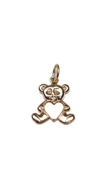 Lil' Teddy Bear Charm • 14k yellow gold