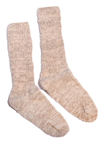 Crew Socks • Slouchy Garabou Organic Cotton Rib
