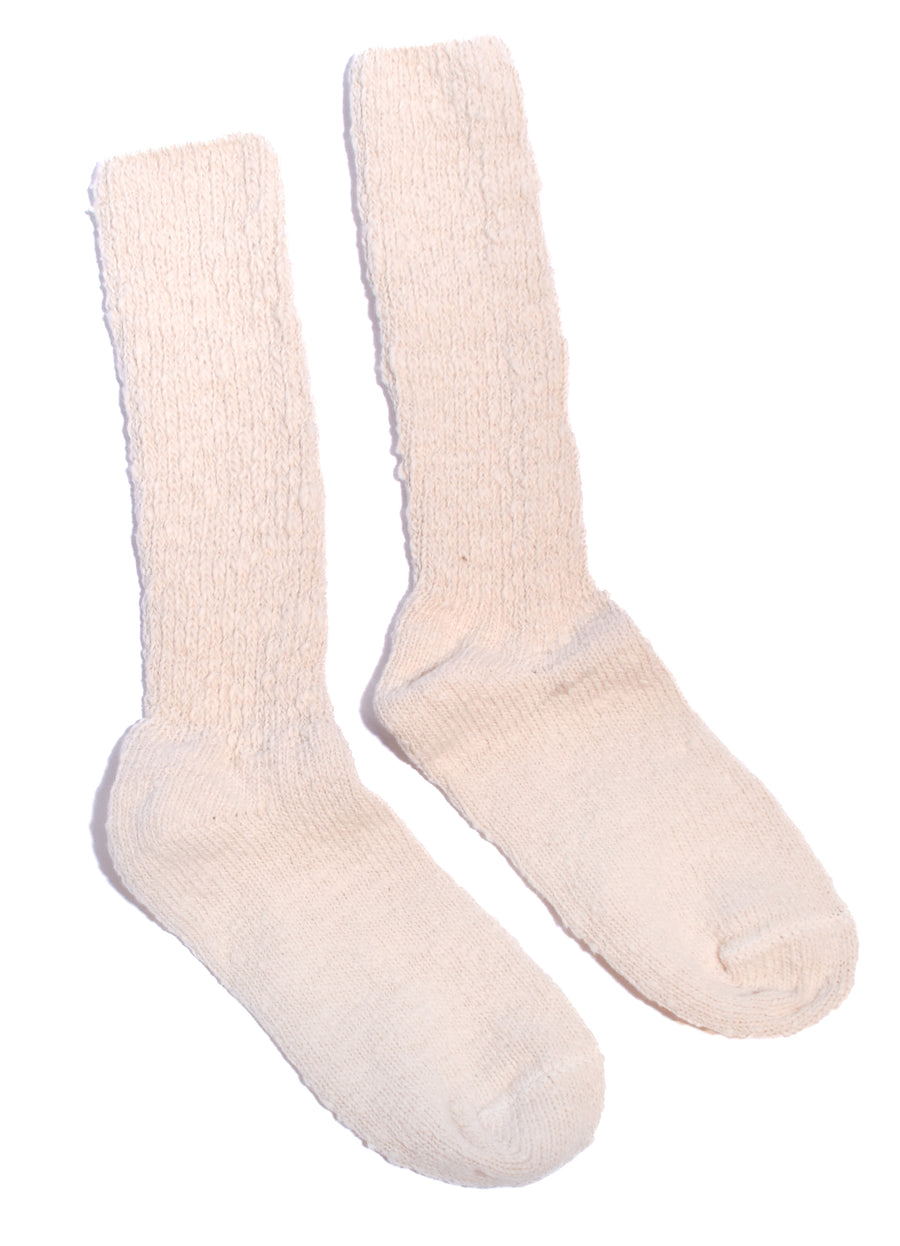 Crew Socks • Slouchy Garabou Organic Cotton Rib
