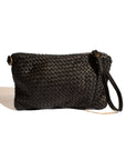 Woven Leather Clutch Bag• Made in Italy