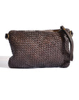 Woven Leather Clutch Bag• Made in Italy