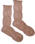 Crew Socks • Alpaca Linen Heathered Knit