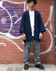 Quilted Hanten Kimono • Ai (Navy)