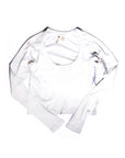 Camiseta corta de manga larga Brutus • Blanca