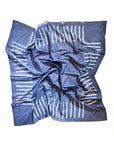 Square Scarf • Indigo Stripe
