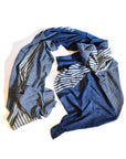 Long Wrap • Indigo Stripe