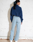 Stovepipe Jeans • Jacquard Weave Super Bleach