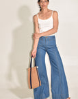 GBU Elephant Bell Bottom Jeans • Single Dip Indigo