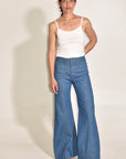 GBU Elephant Bell Bottom Jeans • Single Dip Indigo