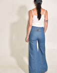 GBU Elephant Bell Bottom Jeans • Single Dip Indigo