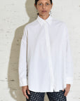 Kyana Button-Down • White Poplin