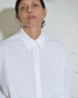 Kyana Button-Down • White Poplin