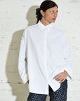 Kyana Button-Down • White Poplin