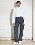Stovepipe Jeans • Jacquard Weave Indigo