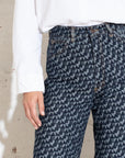Stovepipe Jeans • Jacquard Weave Indigo
