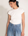 The Theo Trouser | Japanese Linen Cotton Slub Denim • Vintage Wash