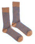 Trouser Socks• Organic Cotton Mohair Stripe