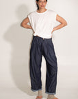 The Theo Trouser | Japanese Milled Engineer Stripe • Indigo