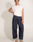 The Theo Trouser | Japanese Milled Engineer Stripe • Indigo