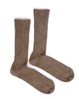 Crew Socks • Alpaca Linen Ribbed