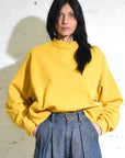 100% Cotton French Terry Sweatshirt 
in ochre