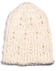 Hand Knit Angora Pearl Beanie