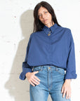Kyana Button-Down • French Indigo Poplin