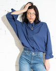 Kyana Button-Down • French Indigo Poplin
