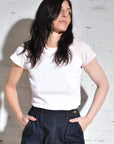 Cap Sleeve Knack Tee • White