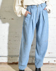 theo trouser in bleach wash