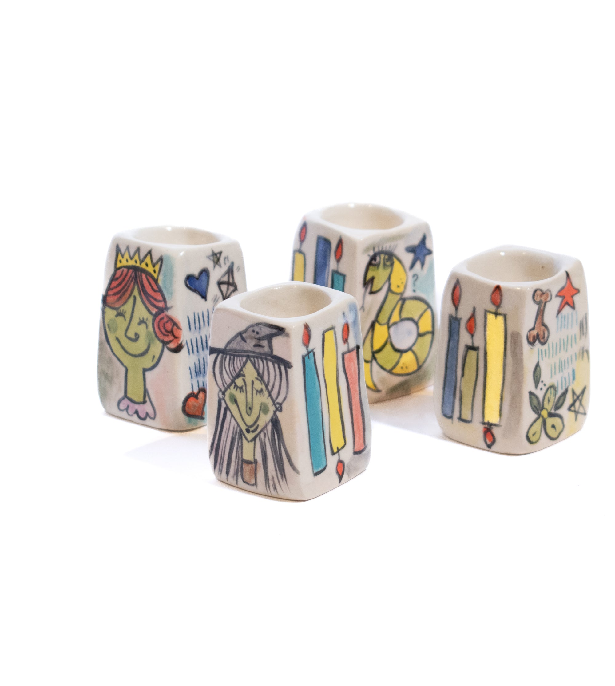 Ceramic Candle Holders • Figural Chaos