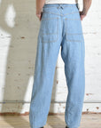 thro trouser in bleach wash 