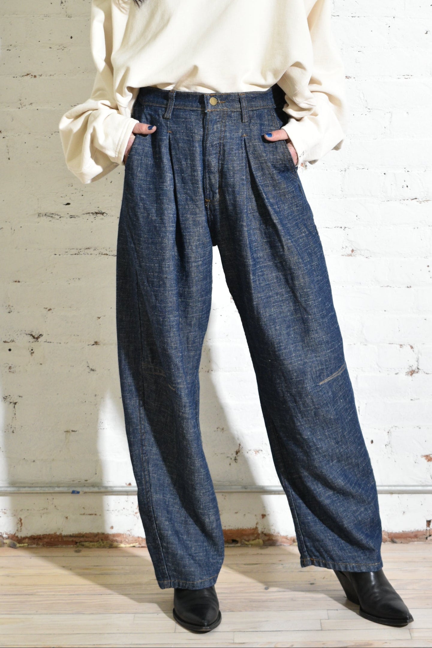 theo trouser in indigo 