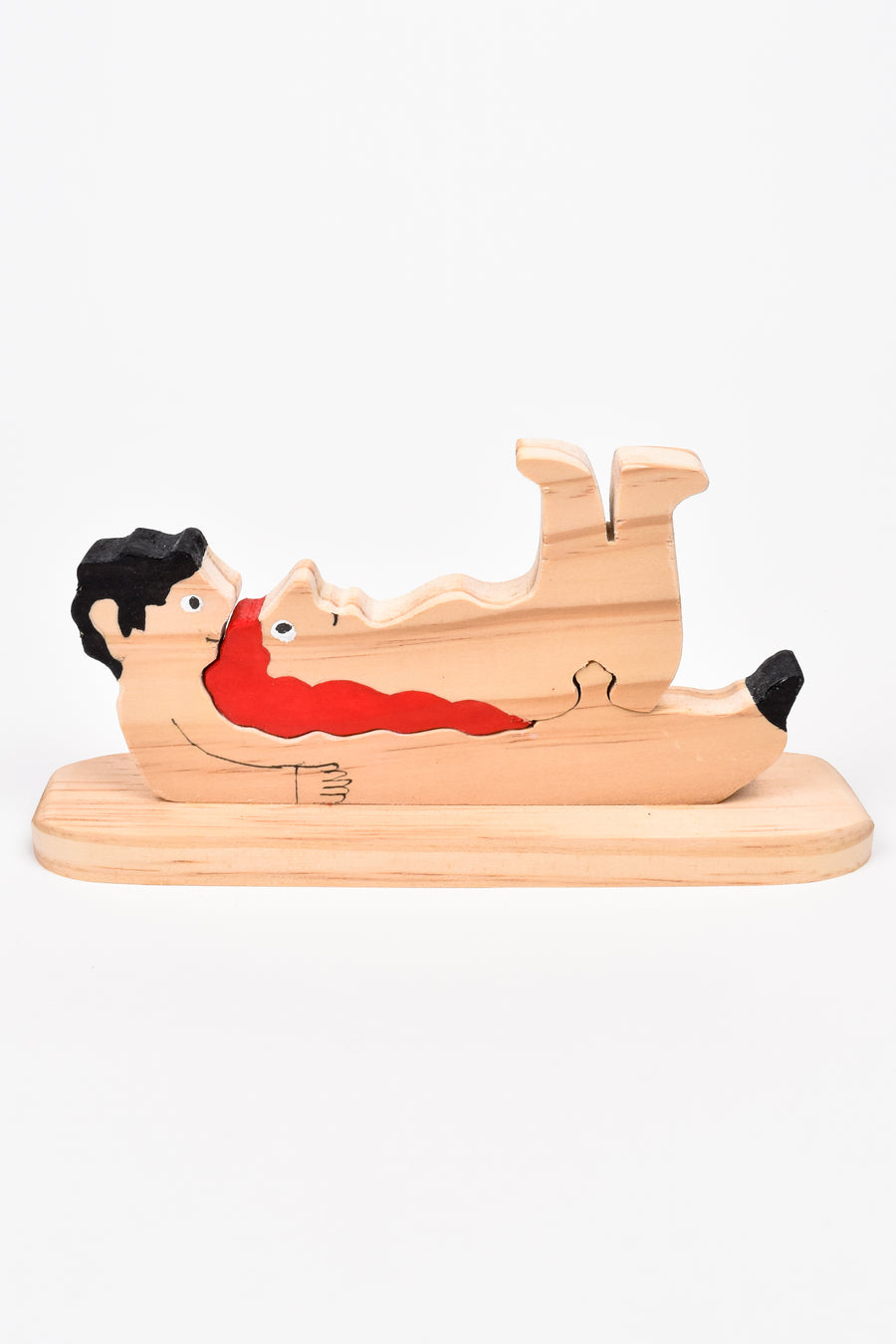 Wooden Sculpture Puzzle • Mickey & Mallory