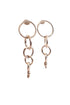 sterling silver chain link earrings