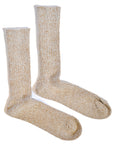 Crew Socks • Alpaca Linen Ribbed