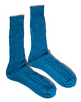 Crew Socks • Linen Cable Knit
