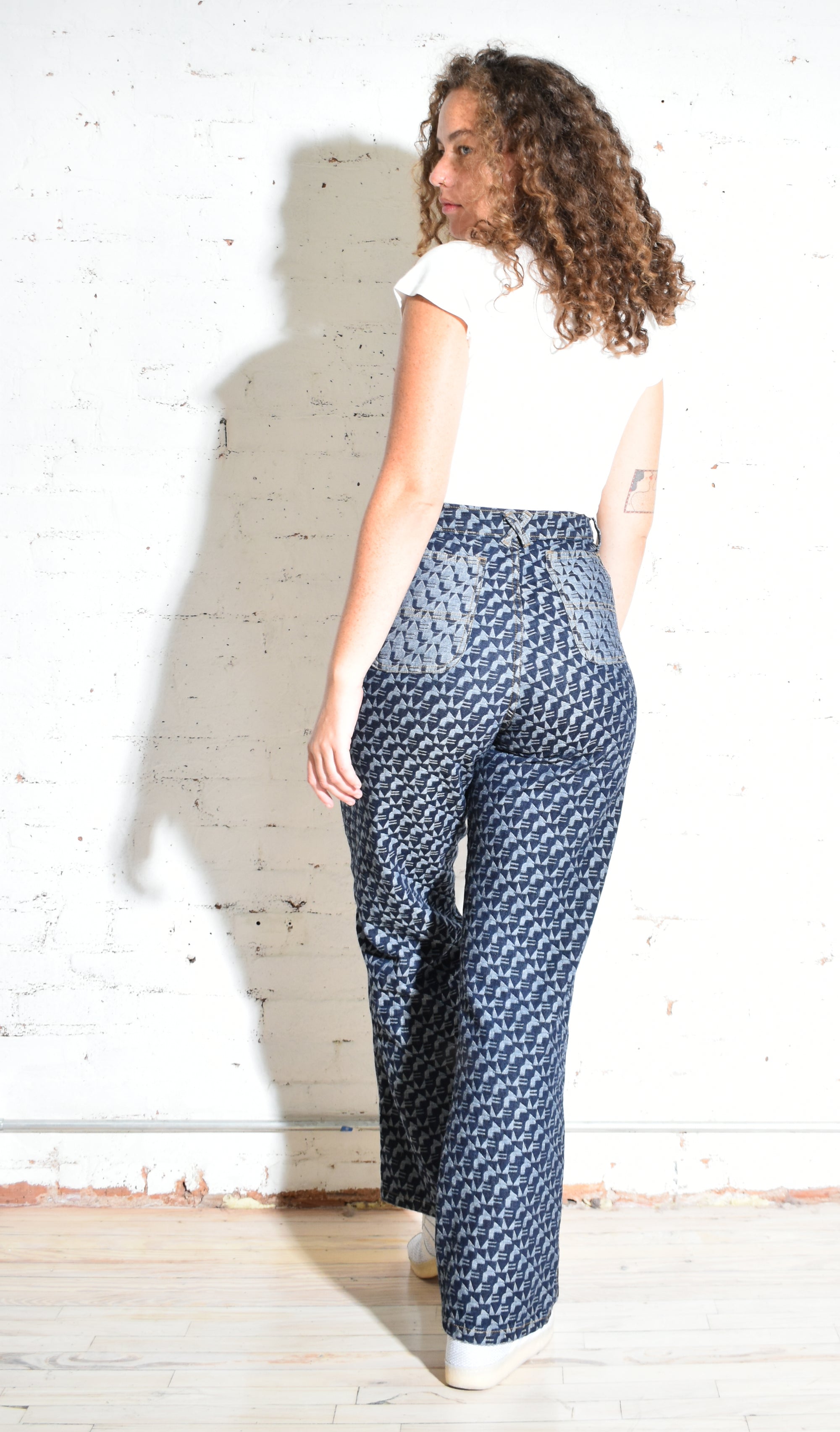 Stovepipe Jeans • Jacquard Weave Indigo