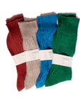 Crew Socks • Linen Cable Knit