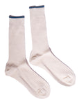 Trouser Socks •  Fine linen Rib