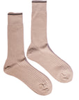 Trouser Socks •  Fine linen Rib