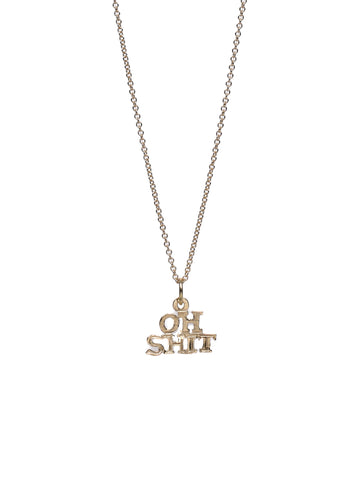 14kt Gold Charm • Oh Shit